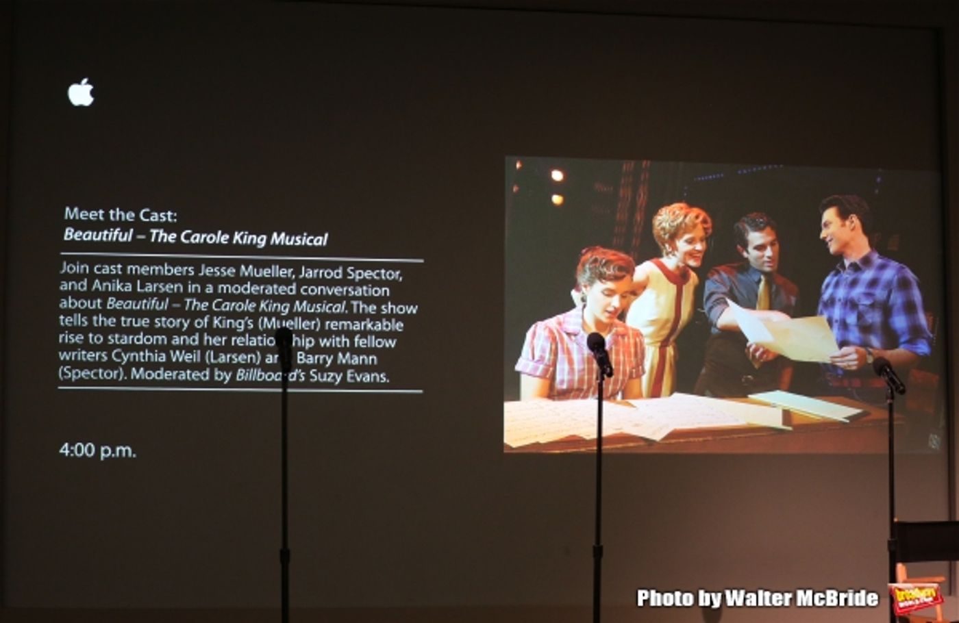 Photo Coverage: Jessie Mueller, Jarrod Spector & Anika Larsen Talk BEAUTIFUL at Apple Store Soho  Image