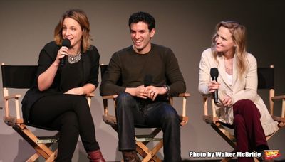 Jessie Mueller, Jarrod Spector and Anika Larsen  Photo