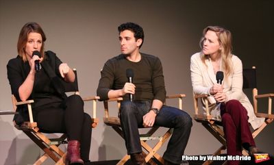Jessie Mueller, Jarrod Spector and Anika Larsen  Photo