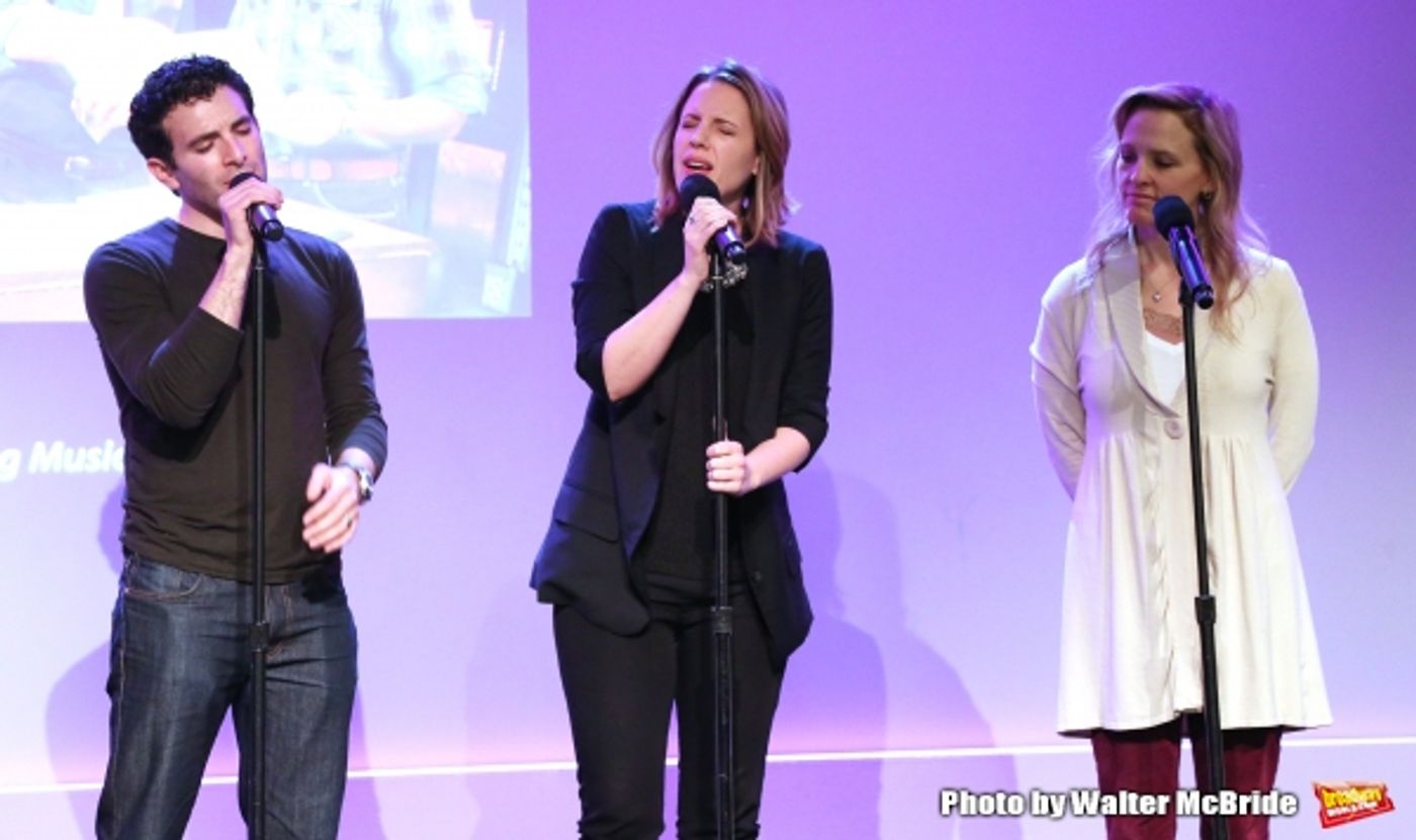 Photo Coverage: BEAUTIFUL's Jessie Mueller, Jarrod Spector & Anika Larsen Perform at Apple Store Soho Image