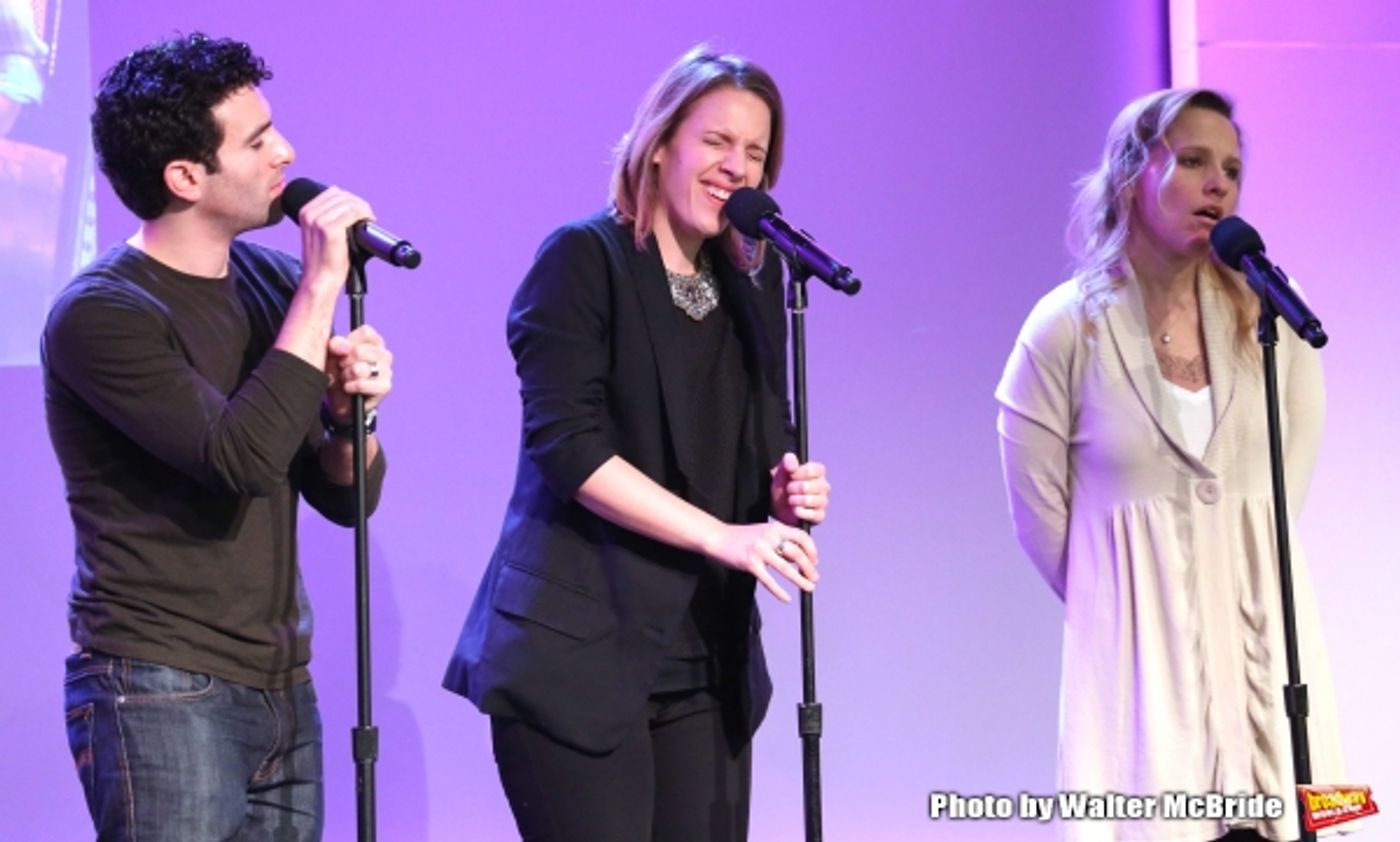 Photo Coverage: BEAUTIFUL's Jessie Mueller, Jarrod Spector & Anika Larsen Perform at Apple Store Soho Image