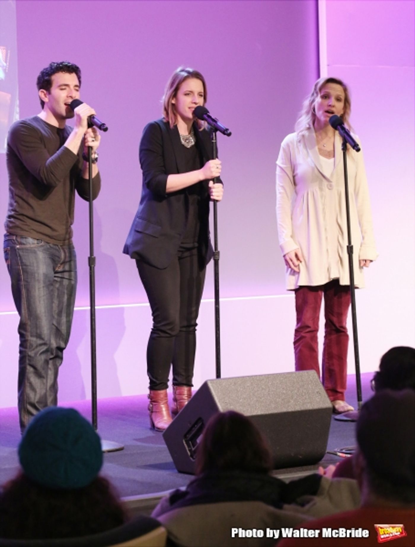 Photo Coverage: BEAUTIFUL's Jessie Mueller, Jarrod Spector & Anika Larsen Perform at Apple Store Soho Image