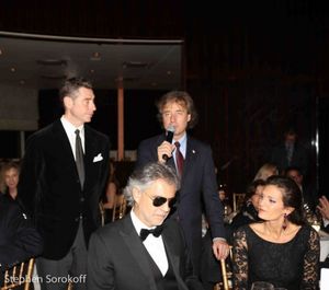 Mauro Maccioni, Marco Maccioni, Andrea Bocelli, Victoria Berti @ BroadwayWorld Mauro Maccioni, Marco Maccioni, Andrea Bocelli, Victoria Berti Photo