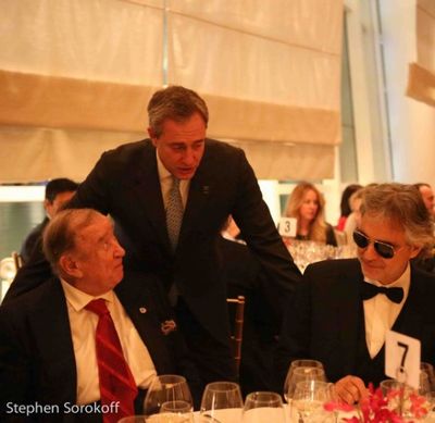 Sirio Maccioni, Mario Maccioni, Andrea Bocelli Photo