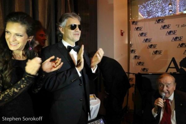 Veronica Berti Bocelli, Andrea Bocelli, Sirio Maccioni Photo