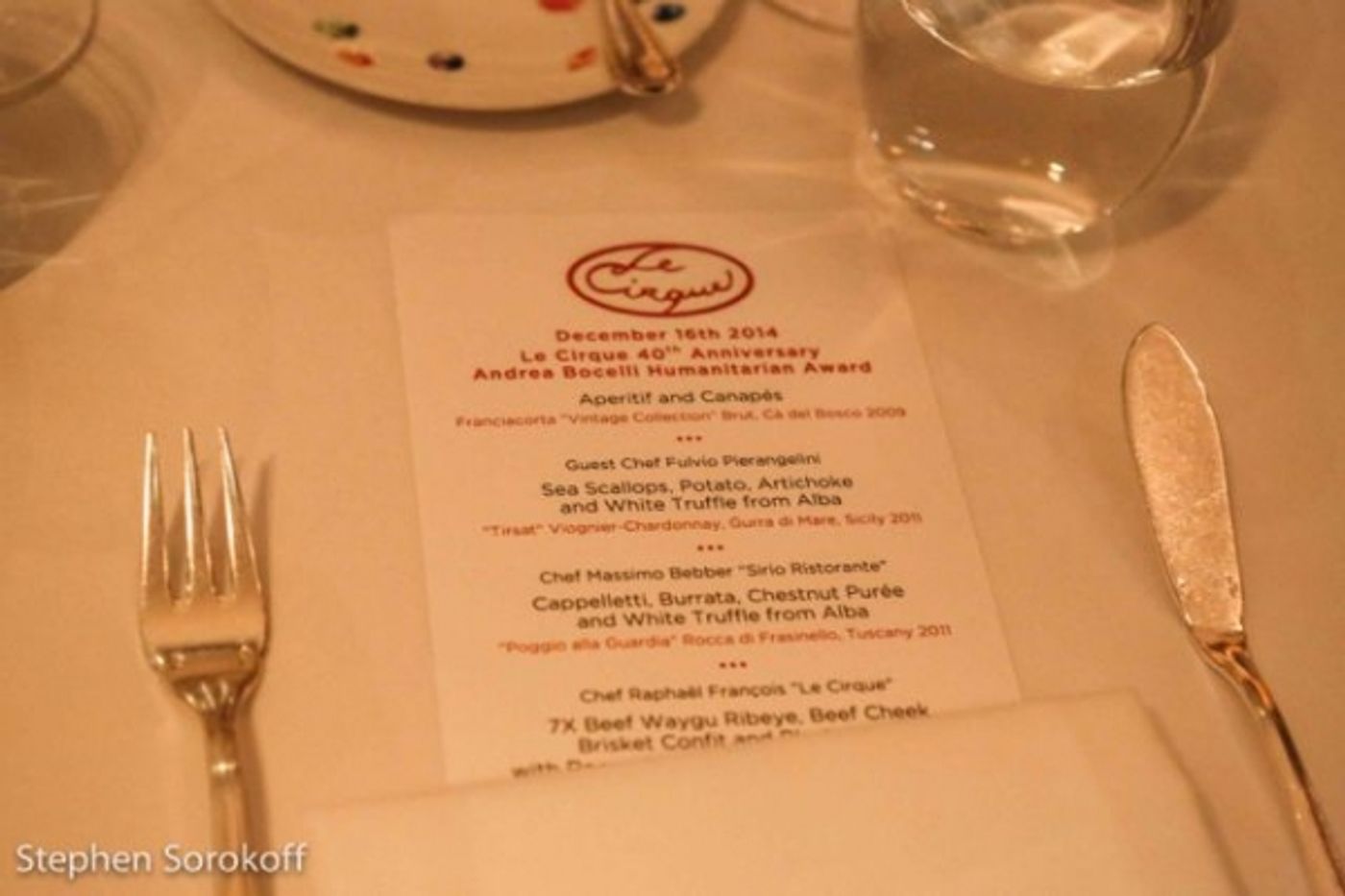 Photo Coverage: Andrea Bocelli Honors Sirio Maccioni at Le Cirque Photo Coverage: Andrea Bocelli Honors Sirio Maccioni at Le Cirque Image