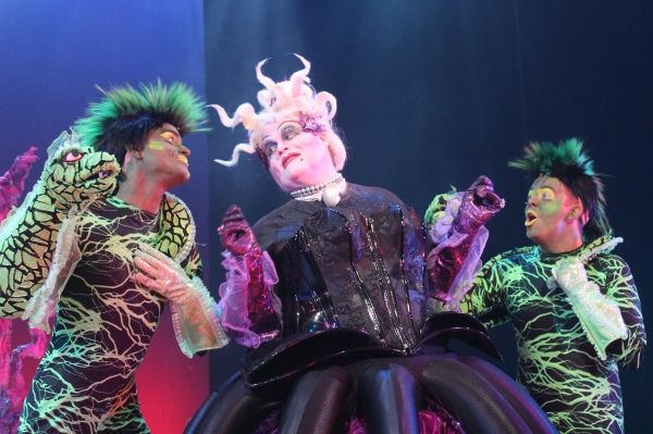 John Treacy Egan (Ursula), Alvaro Francisco (Flotsam), Neil Dingow (Jetsam) Photo