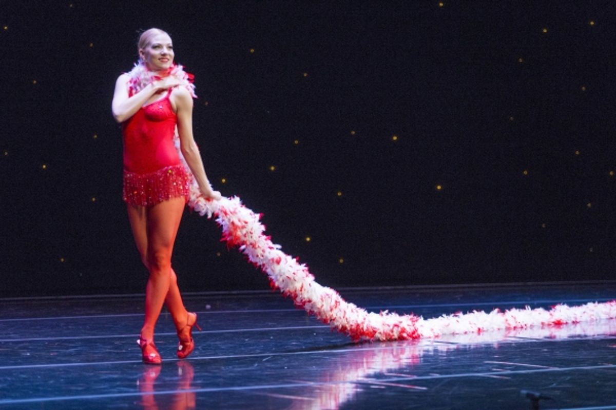 Smuin Ballet dancer Erica Felsch in the iconic Santa Baby at 