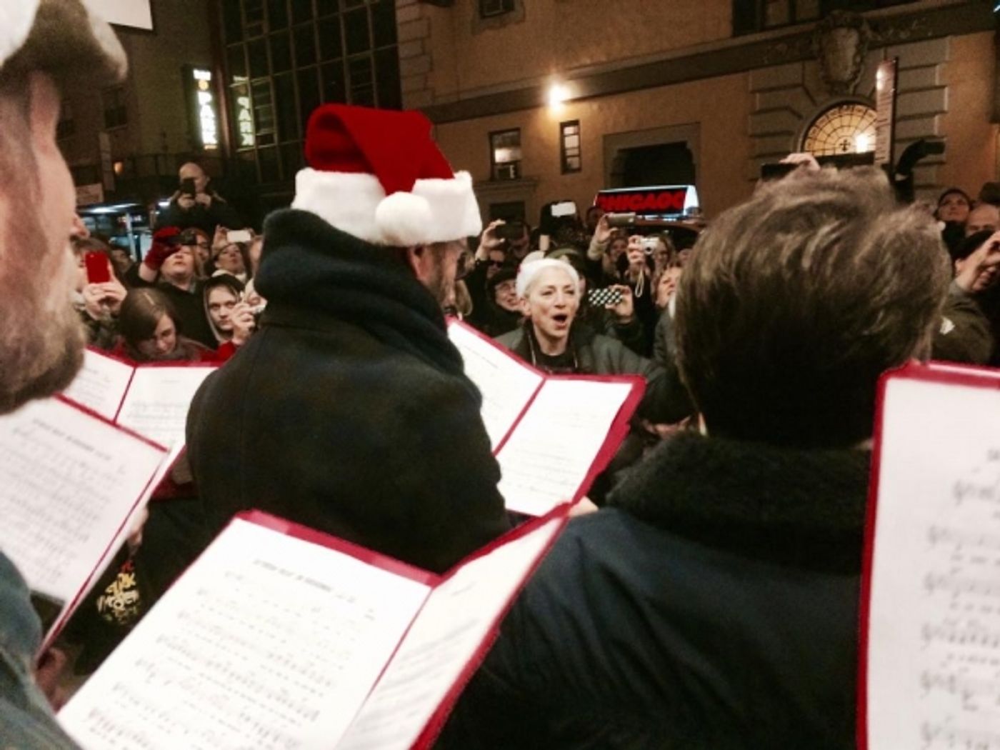 Photo Flash: JERSEY BOYS and THE LAST SHIP Casts Sing Christmas Carols on Saturday Night Shout for New York Cares  Image