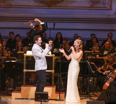 Steven Reineke, Matthew Morrison, Kelli O'Hara Photo