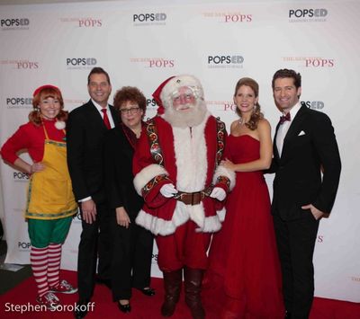 Elf, Steven Reineke, Judith Clurman, Santa, Kelli O'Hara, Matthew Morrison Photo