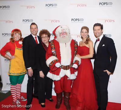 Elf, Steven Reineke, Judith Clurman, Santa, Kelli O'Hara, Matthew Morrison Photo