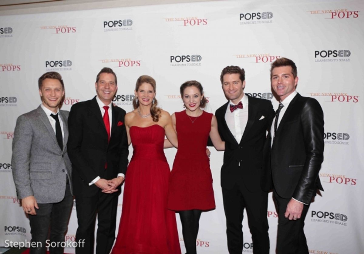 Nathan Johnson, Steven Reineke, Kelli O'Hara, Laura Osnes, Matthew Morrison, Eric Gabbard at 