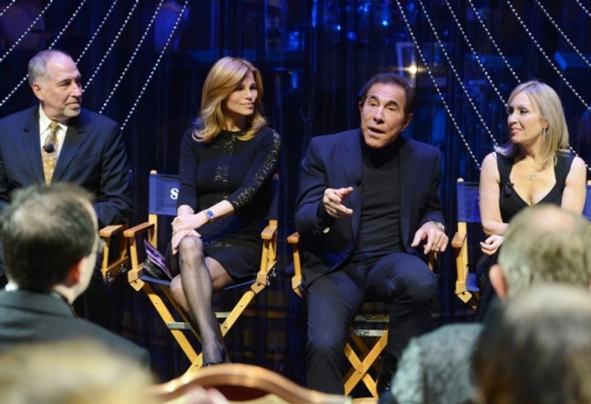  director Philip Wm. McKinley, Andrea Wynn, Steve Wynn and choreographer Marguerite Derricks at 