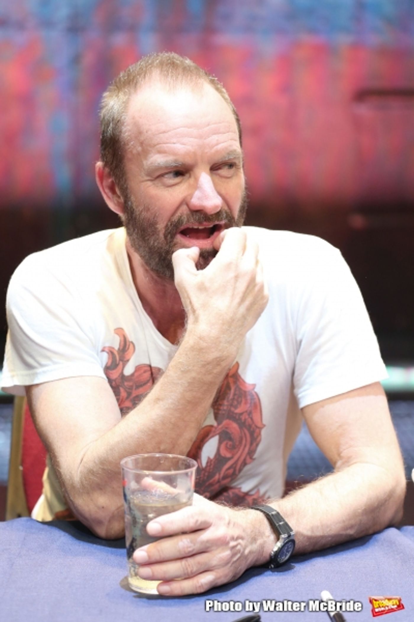 Photo Coverage: Sting and THE LAST SHIP Company Sign Cast Albums at the Neil Simon Theatre!  Image