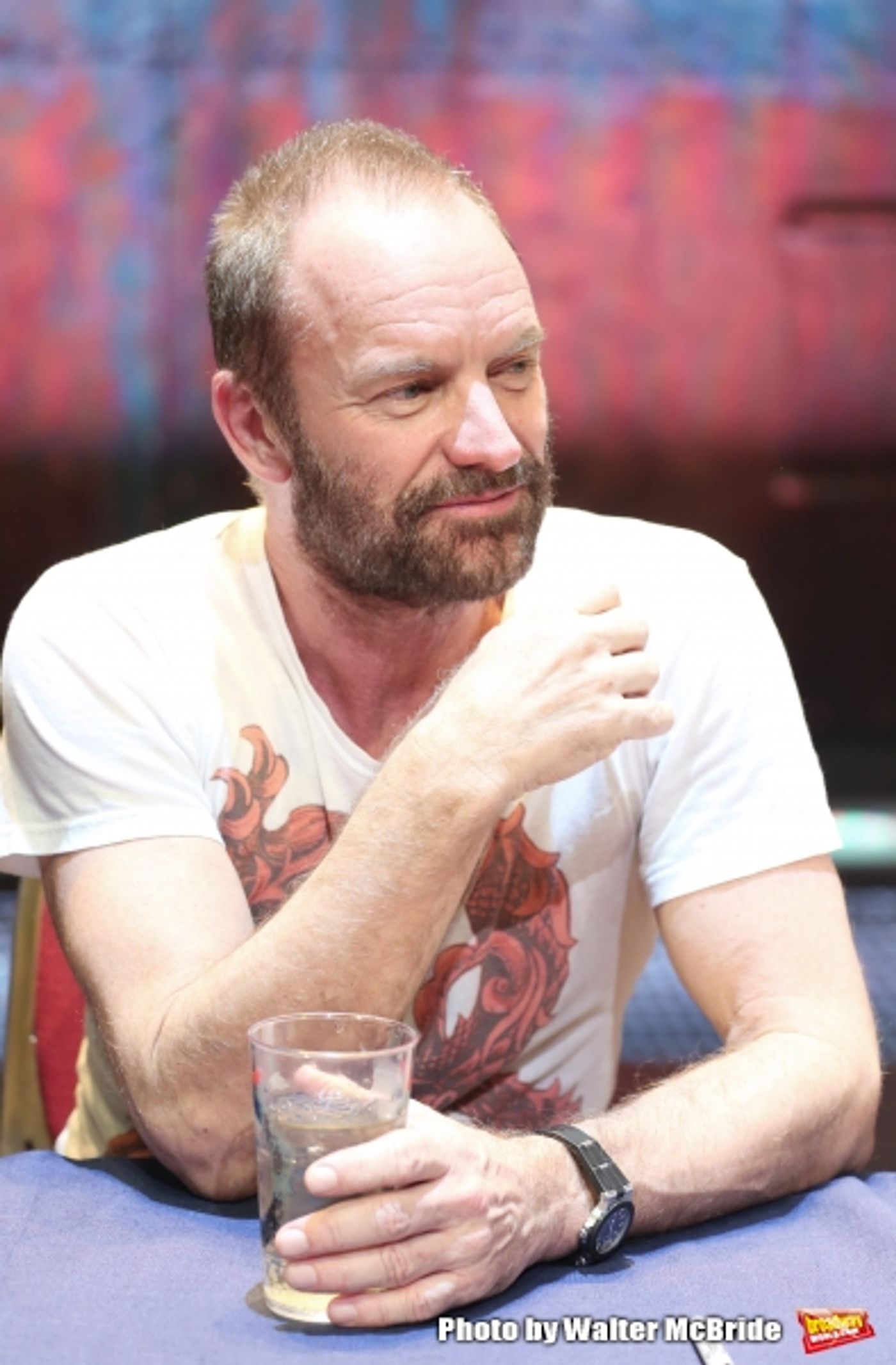 Photo Coverage: Sting and THE LAST SHIP Company Sign Cast Albums at the Neil Simon Theatre!  Image