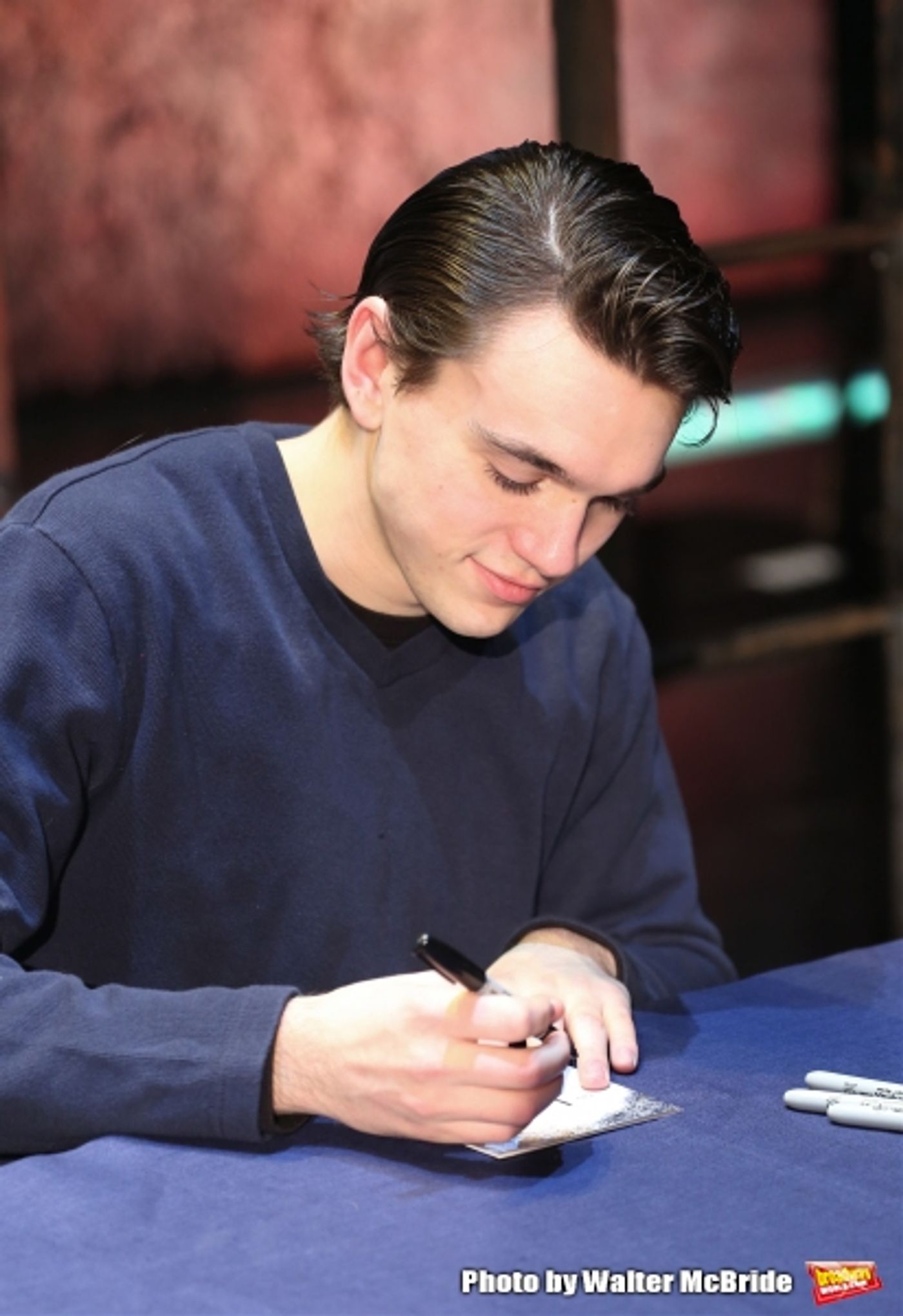 Photo Coverage: Sting and THE LAST SHIP Company Sign Cast Albums at the Neil Simon Theatre!  Image