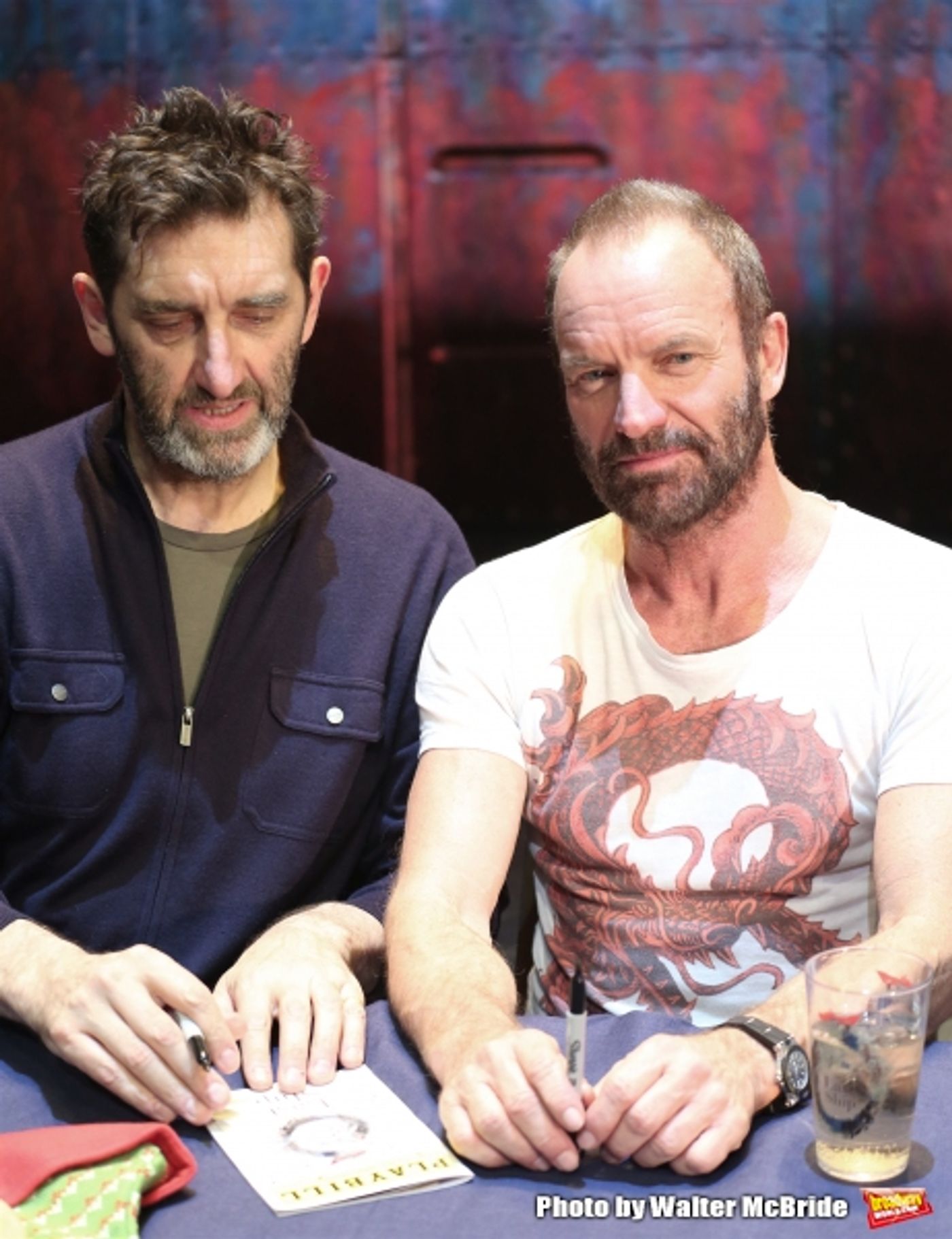 Photo Coverage: Sting and THE LAST SHIP Company Sign Cast Albums at the Neil Simon Theatre!  Image