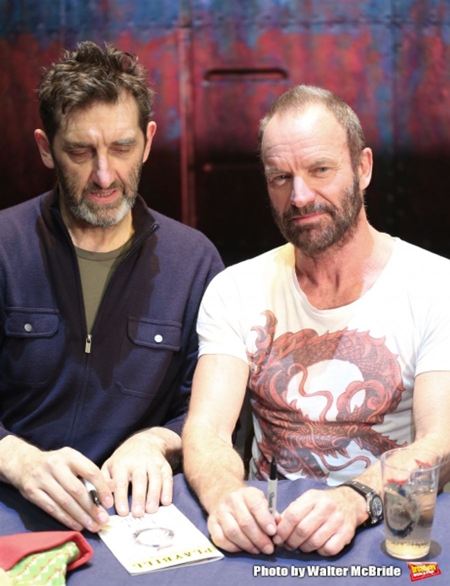 Photo Coverage: Sting and THE LAST SHIP Company Sign Cast Albums at the Neil Simon Theatre! Image