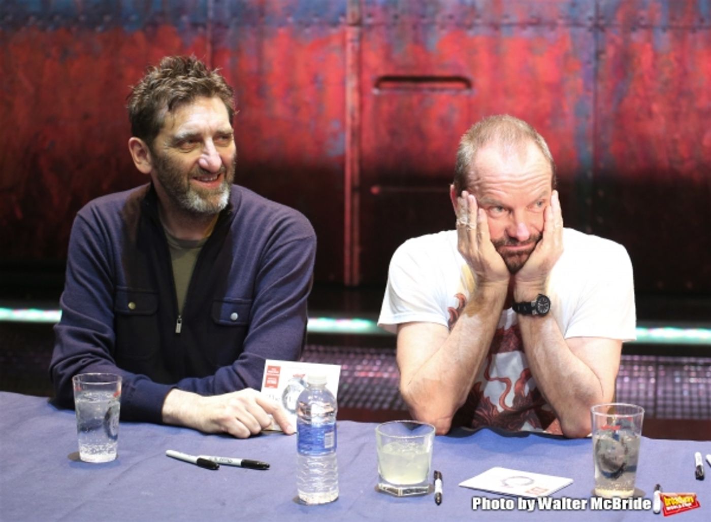 Photo Coverage: Sting and THE LAST SHIP Company Sign Cast Albums at the Neil Simon Theatre!  Image