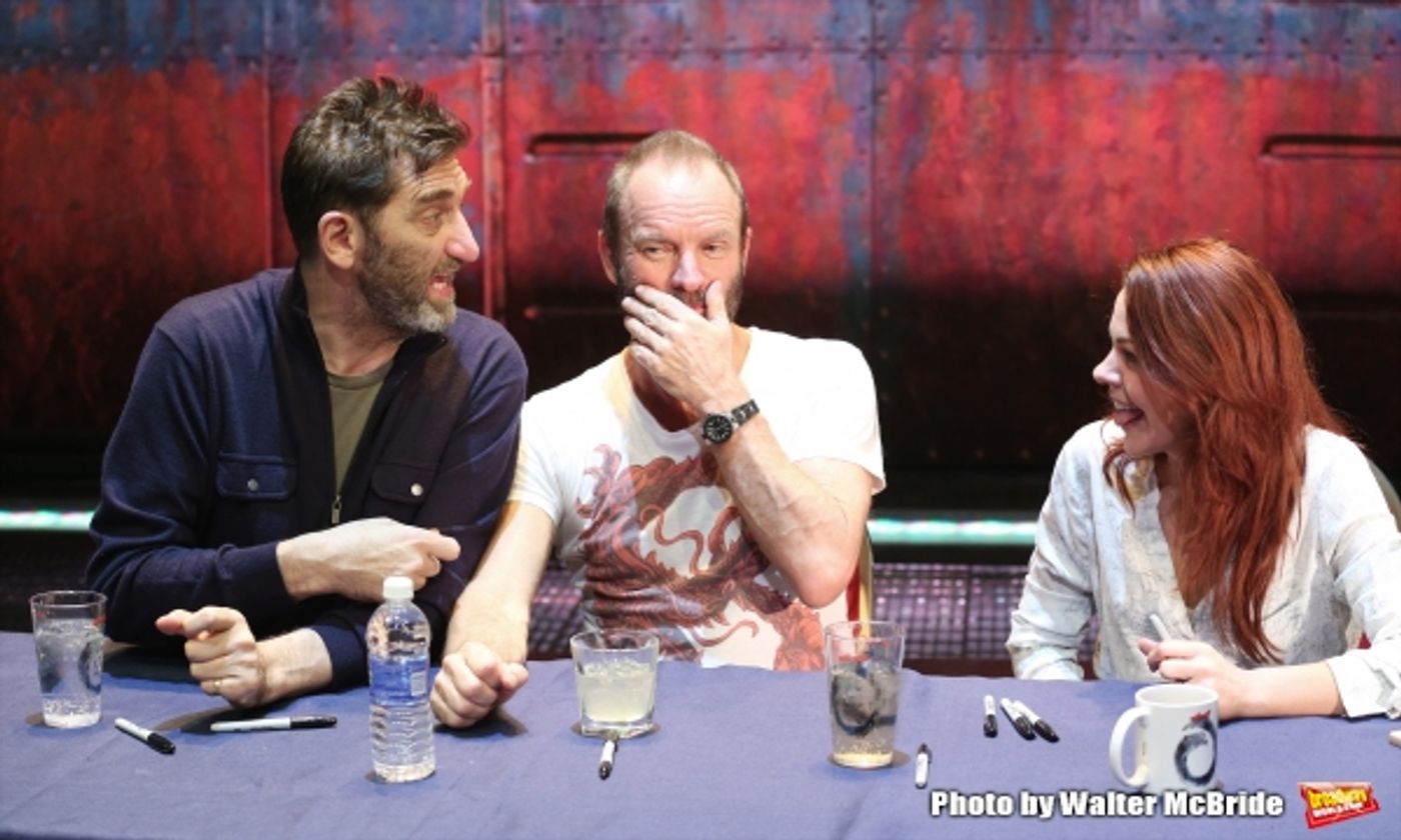 Photo Coverage: Sting and THE LAST SHIP Company Sign Cast Albums at the Neil Simon Theatre!  Image