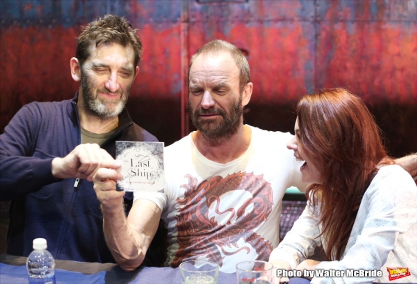 Photo Coverage: Sting and THE LAST SHIP Company Sign Cast Albums at the Neil Simon Theatre!  Image