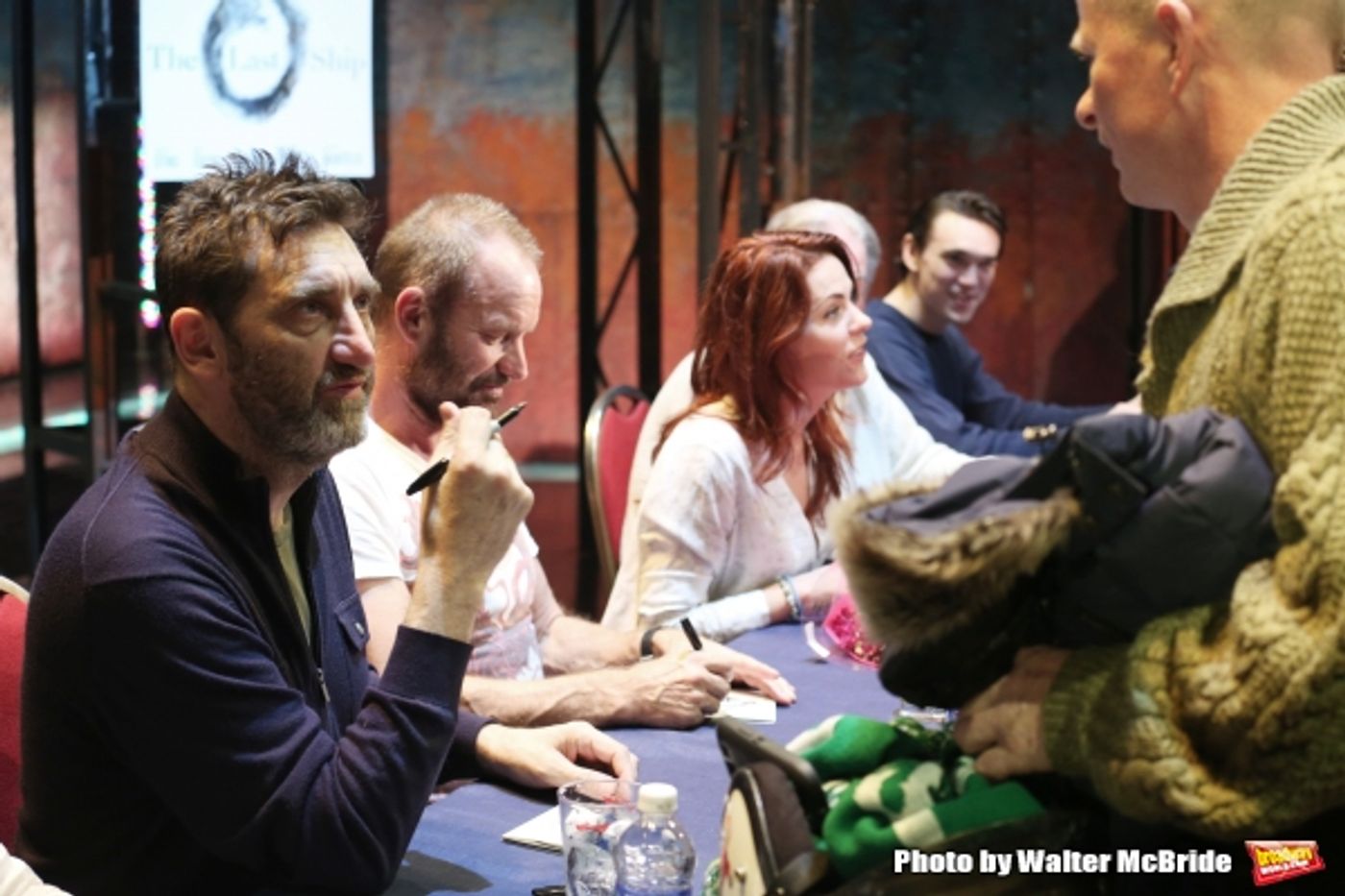 Photo Coverage: Sting and THE LAST SHIP Company Sign Cast Albums at the Neil Simon Theatre!  Image