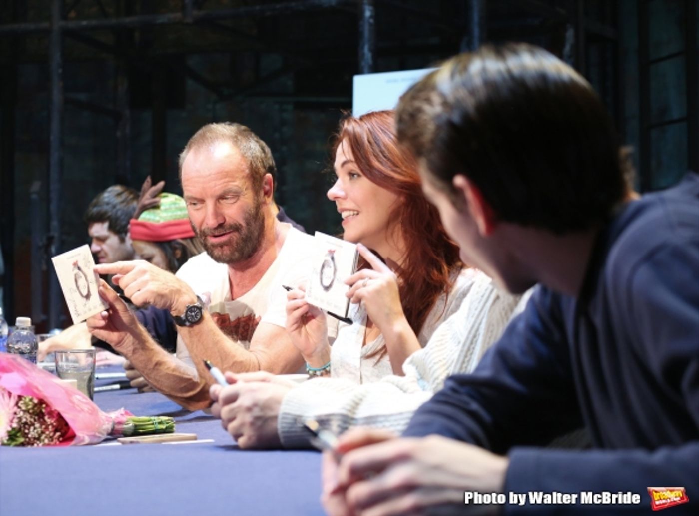 Photo Coverage: Sting and THE LAST SHIP Company Sign Cast Albums at the Neil Simon Theatre!  Image