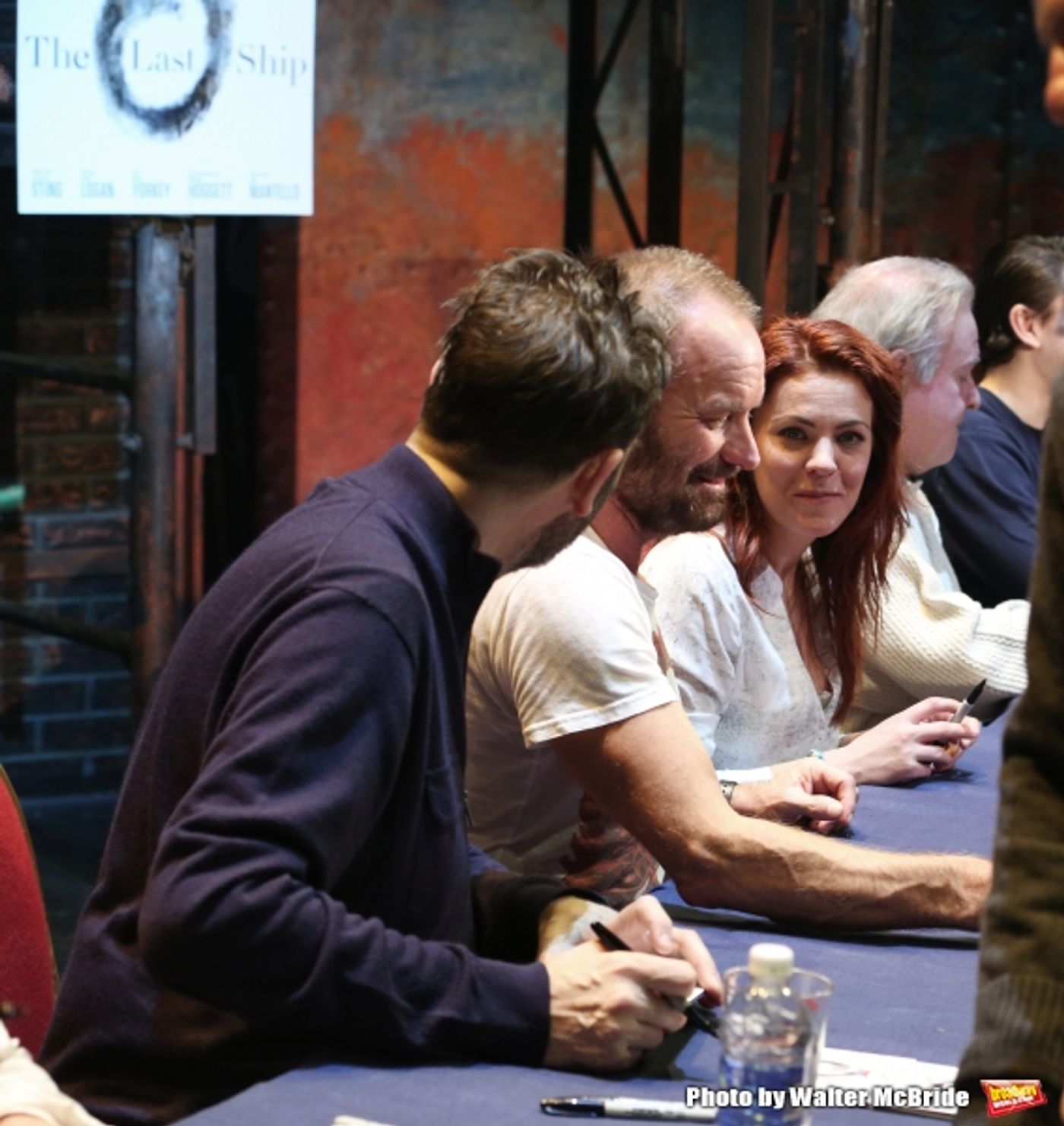Photo Coverage: Sting and THE LAST SHIP Company Sign Cast Albums at the Neil Simon Theatre!  Image