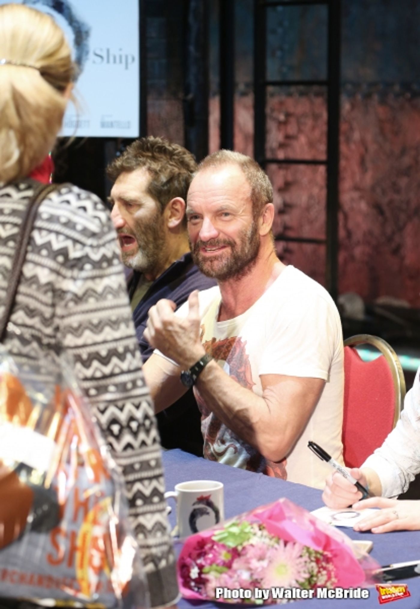 Photo Coverage: Sting and THE LAST SHIP Company Sign Cast Albums at the Neil Simon Theatre!  Image