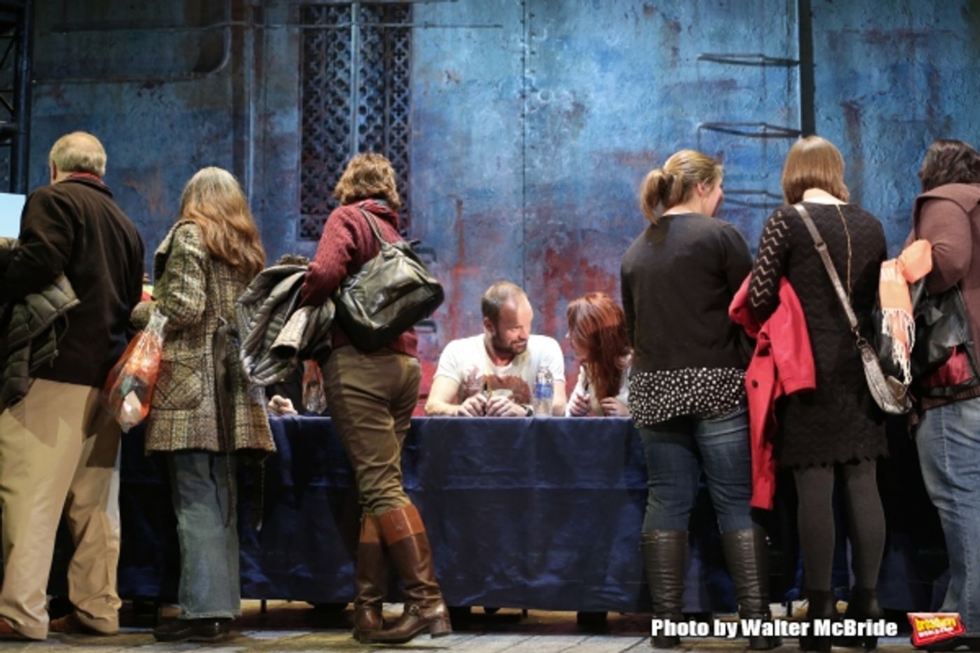 Photo Coverage: Sting and THE LAST SHIP Company Sign Cast Albums at the Neil Simon Theatre!  Image