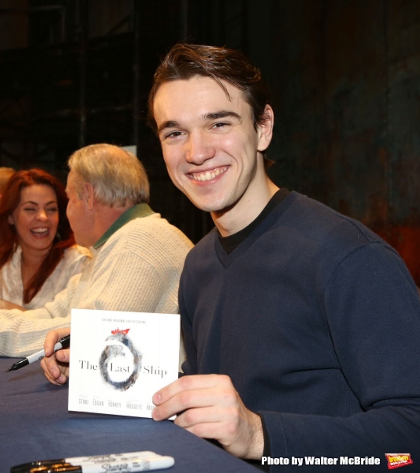 Photo Coverage: Sting and THE LAST SHIP Company Sign Cast Albums at the Neil Simon Theatre!  Image