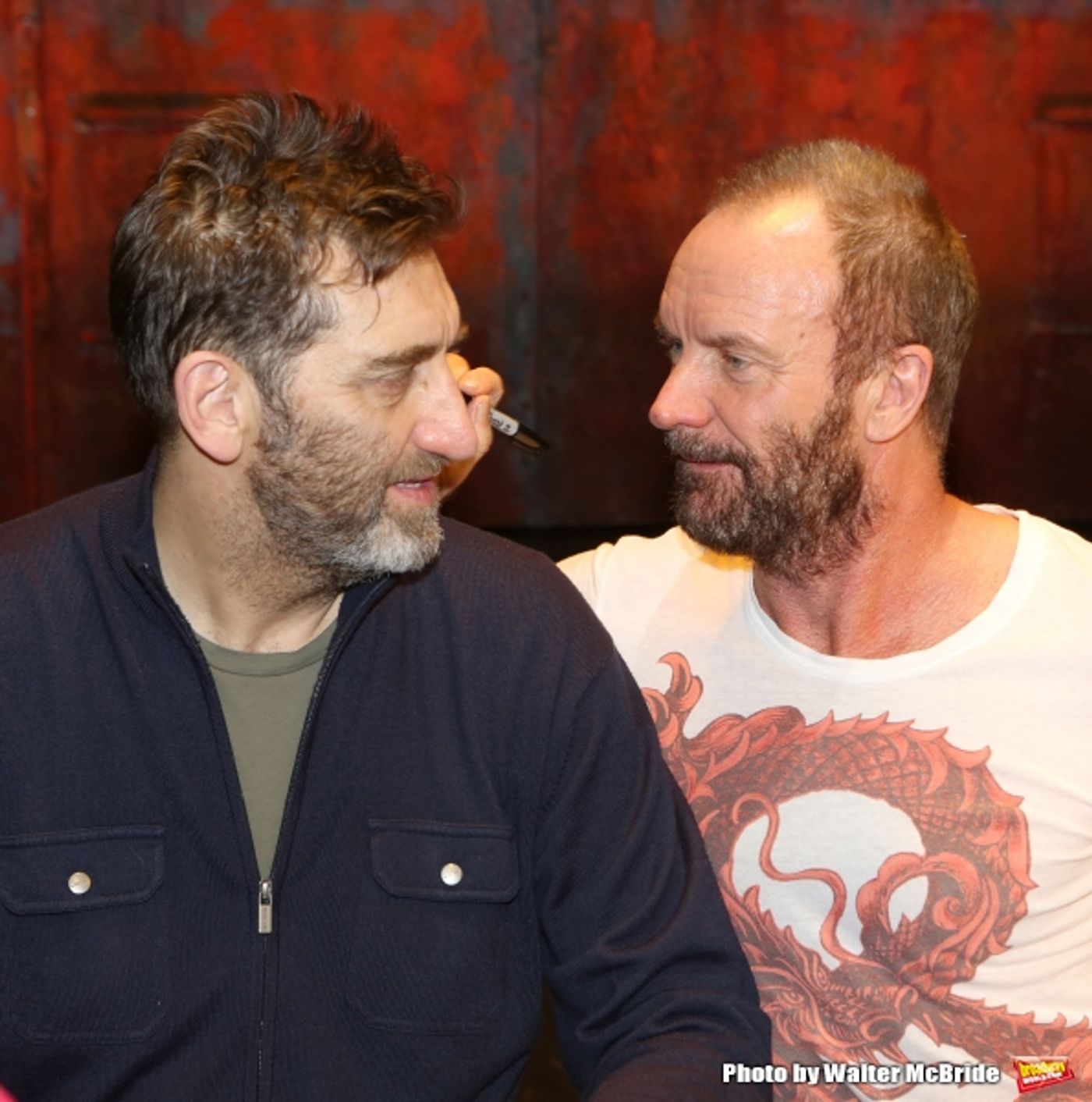 Photo Coverage: Sting and THE LAST SHIP Company Sign Cast Albums at the Neil Simon Theatre!  Image