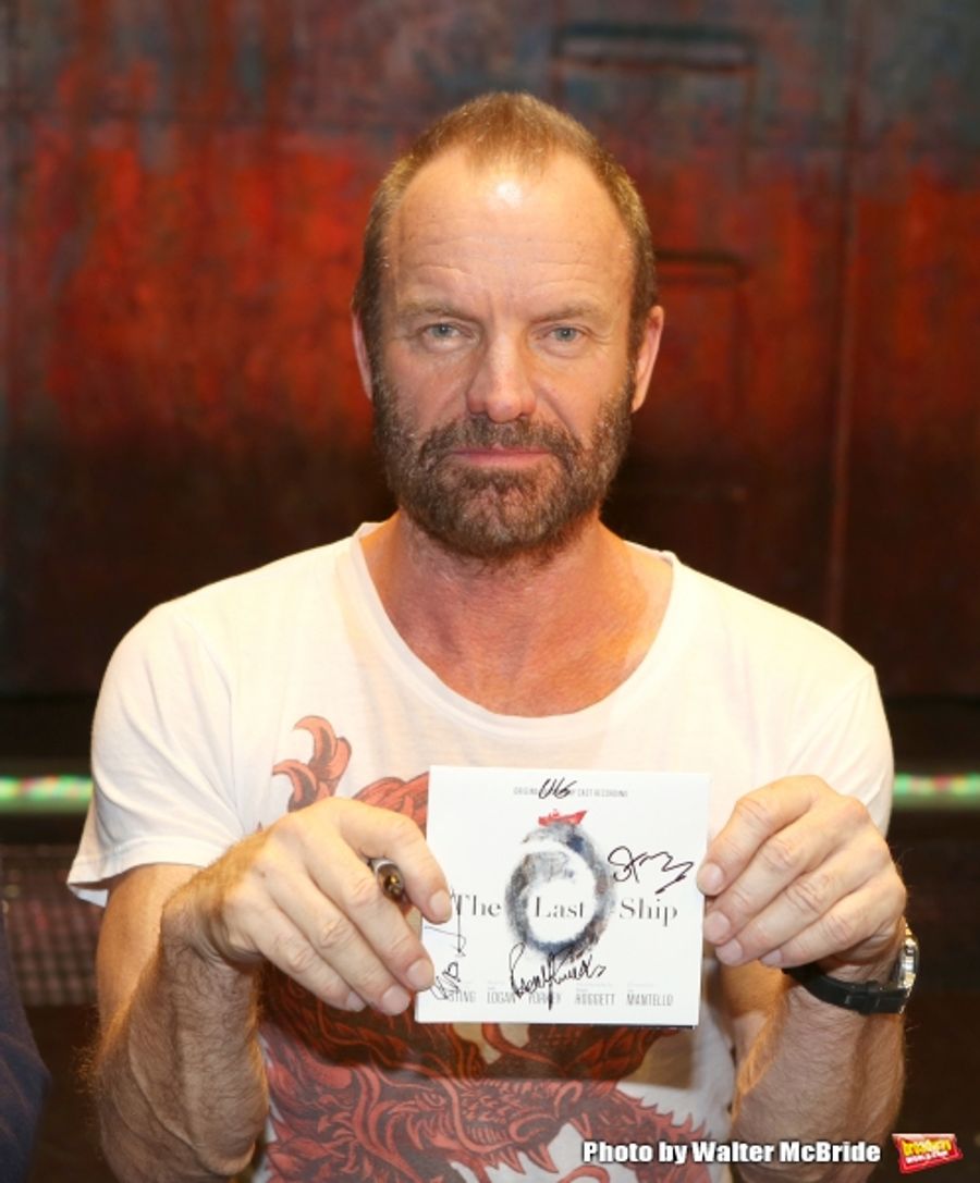 Photo Coverage: Sting and THE LAST SHIP Company Sign Cast Albums at the Neil Simon Theatre! Image