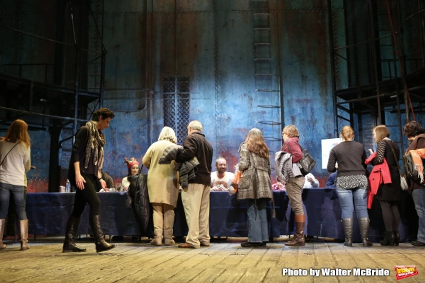 Photo Coverage: Sting and THE LAST SHIP Company Sign Cast Albums at the Neil Simon Theatre!  Image