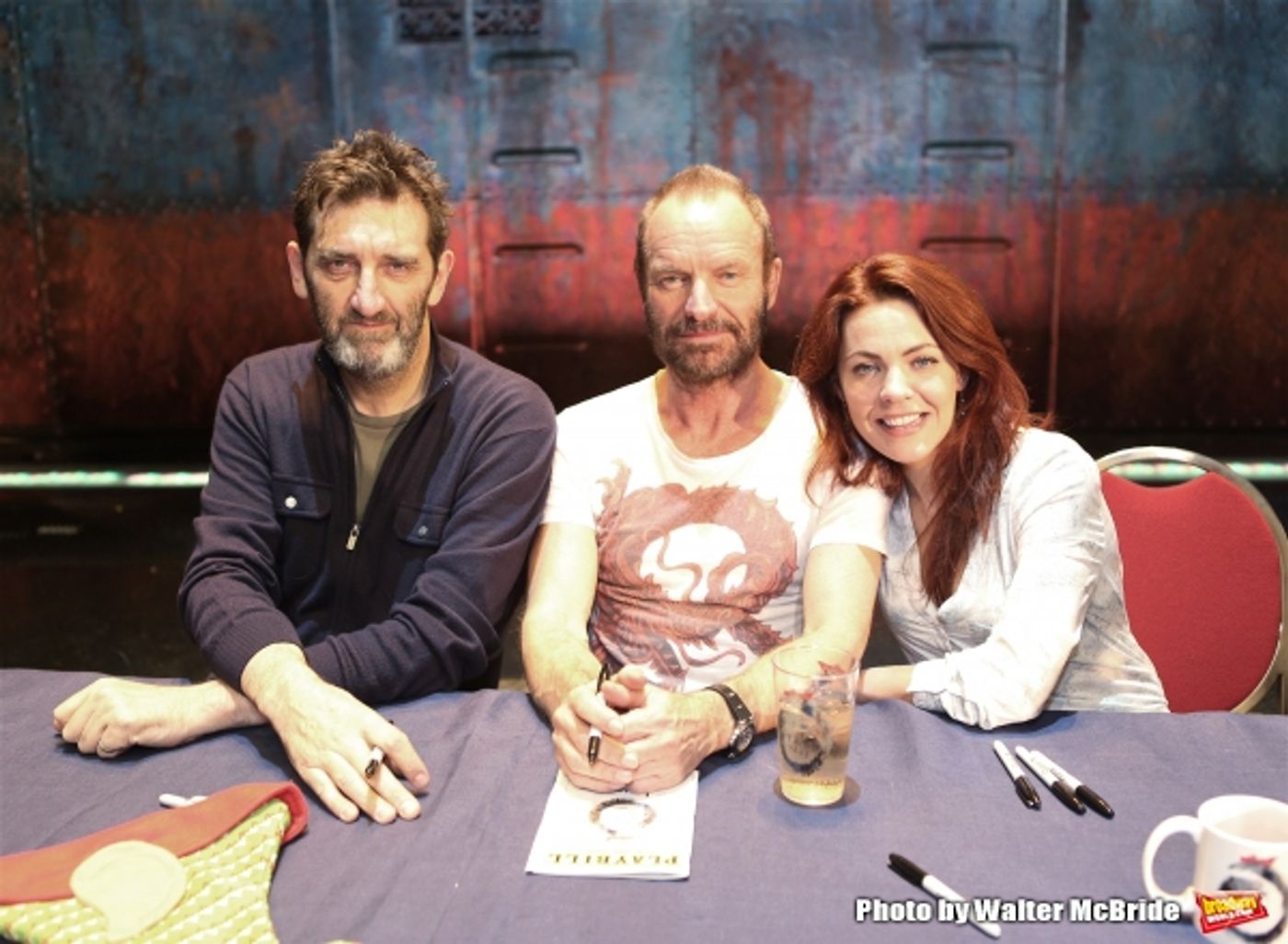 Photo Coverage: Sting and THE LAST SHIP Company Sign Cast Albums at the Neil Simon Theatre!  Image