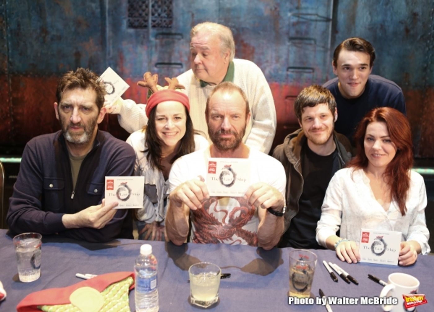 Photo Coverage: Sting and THE LAST SHIP Company Sign Cast Albums at the Neil Simon Theatre!  Image