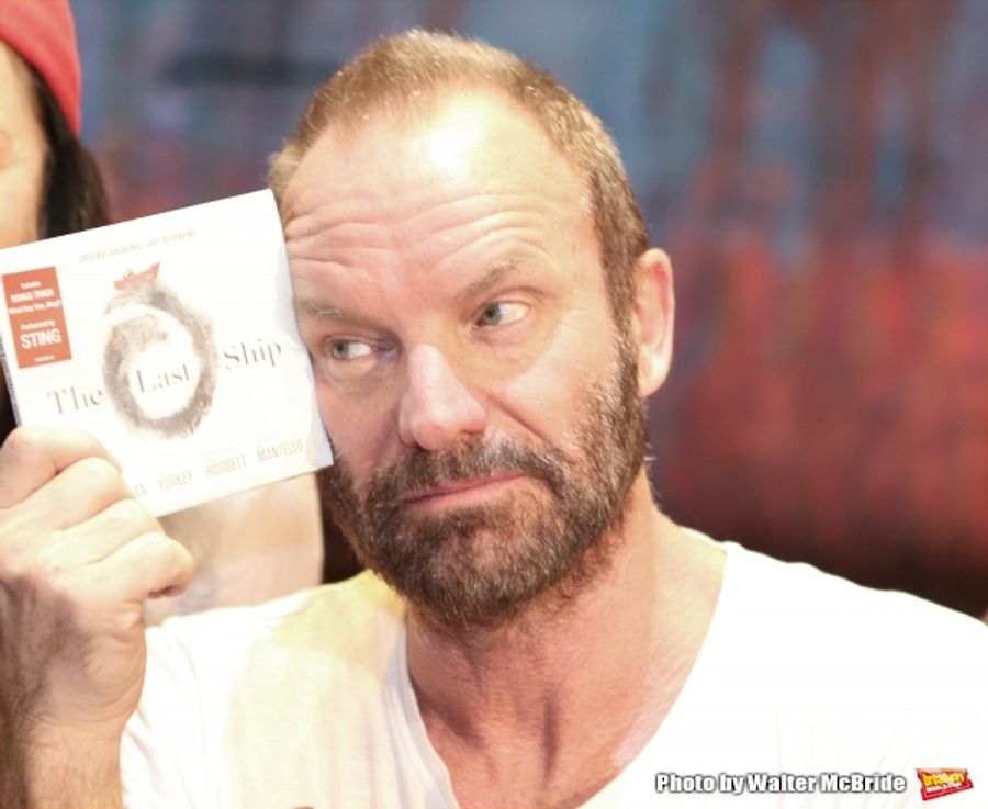 Photo Coverage: Sting and THE LAST SHIP Company Sign Cast Albums at the Neil Simon Theatre! Image