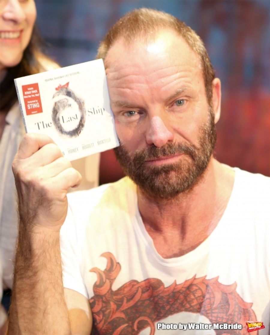 Photo Coverage: Sting and THE LAST SHIP Company Sign Cast Albums at the Neil Simon Theatre! Image