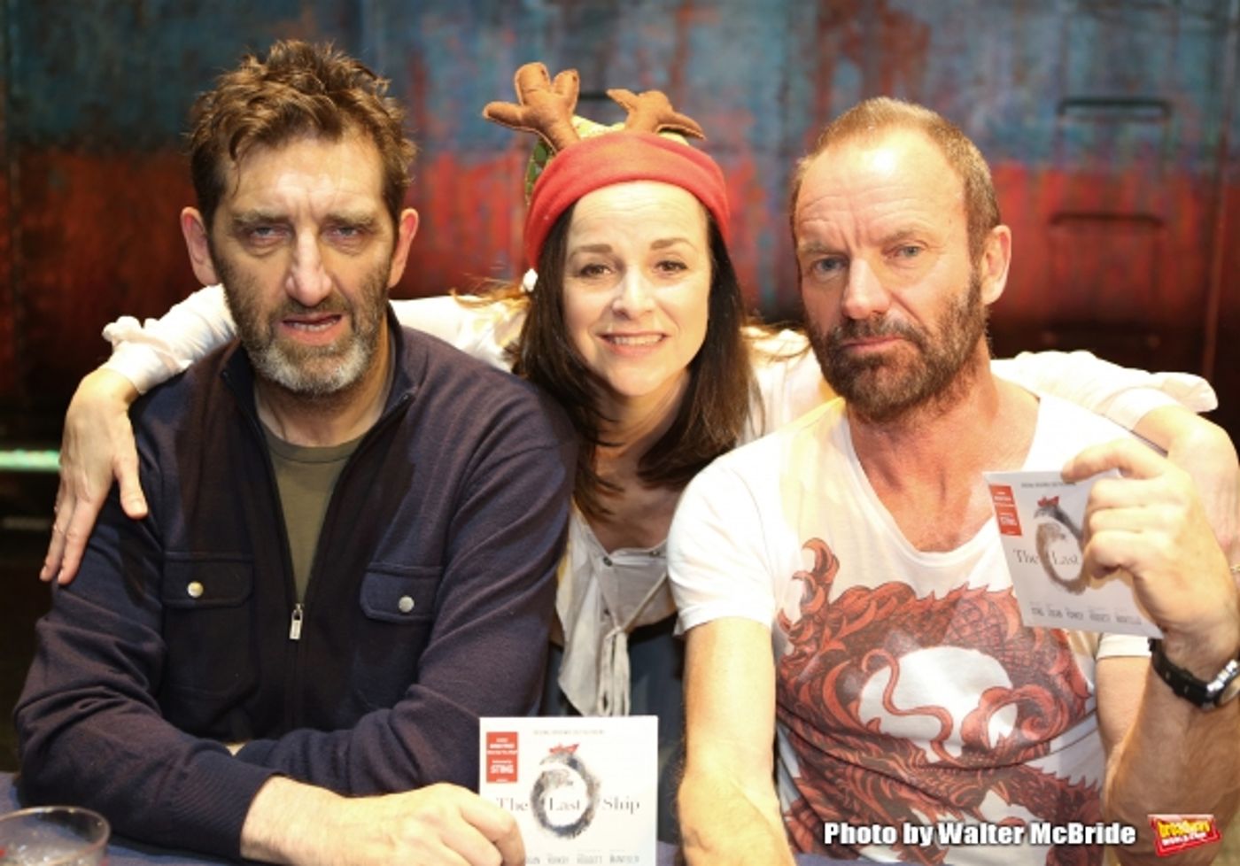 Photo Coverage: Sting and THE LAST SHIP Company Sign Cast Albums at the Neil Simon Theatre!  Image