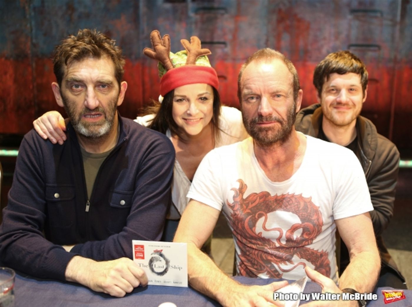 Photo Coverage: Sting and THE LAST SHIP Company Sign Cast Albums at the Neil Simon Theatre!  Image