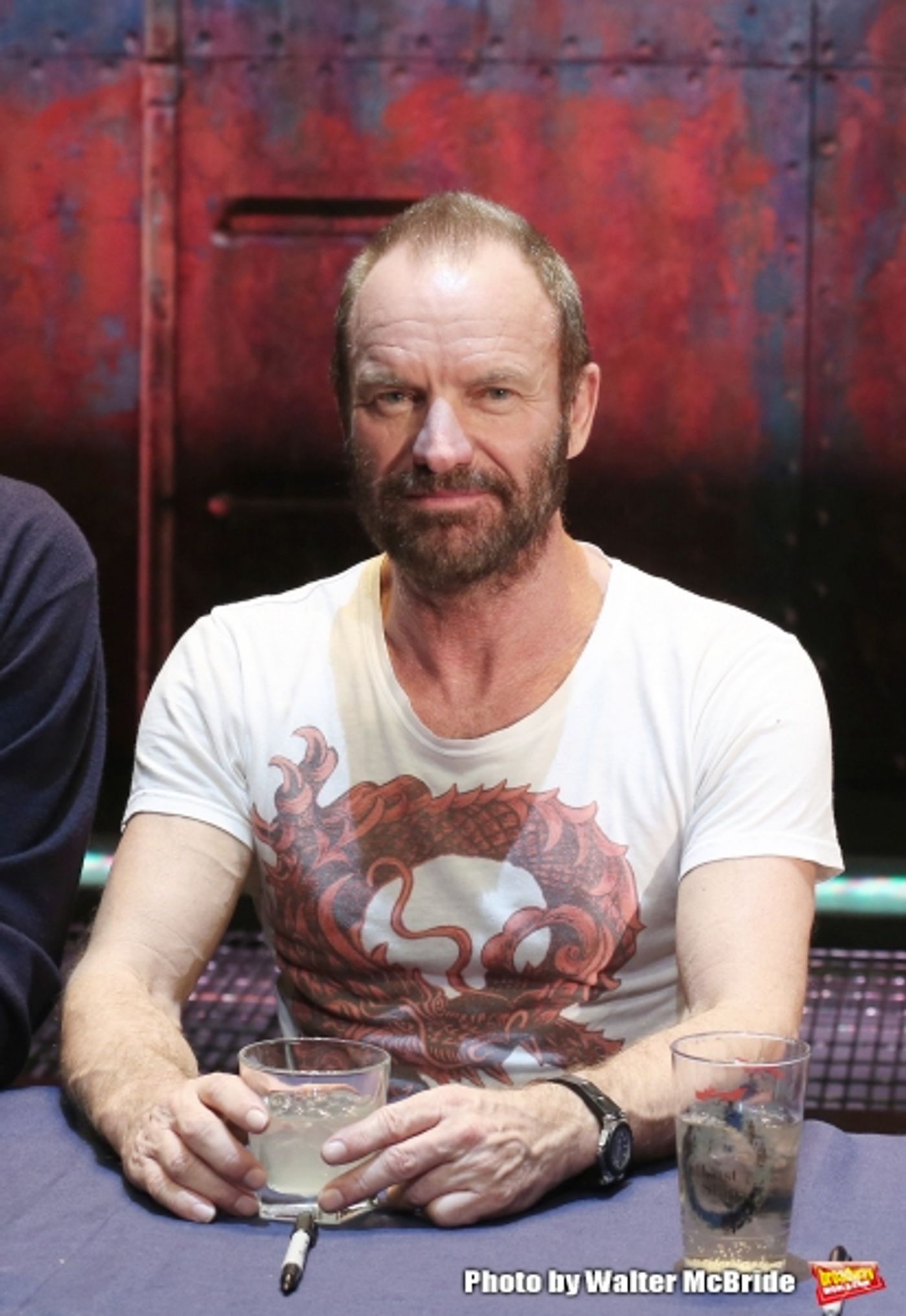 Photo Coverage: Sting and THE LAST SHIP Company Sign Cast Albums at the Neil Simon Theatre!  Image