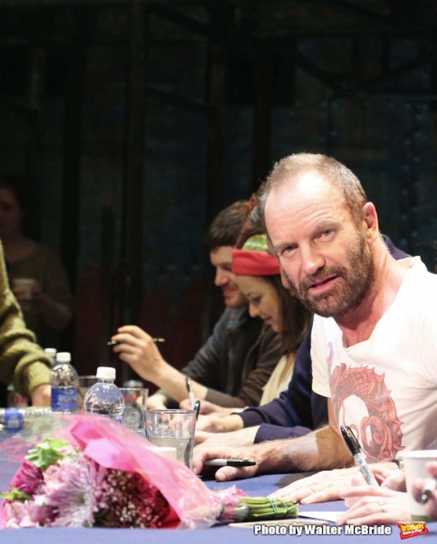 Photo Coverage: Sting and THE LAST SHIP Company Sign Cast Albums at the Neil Simon Theatre!  Image