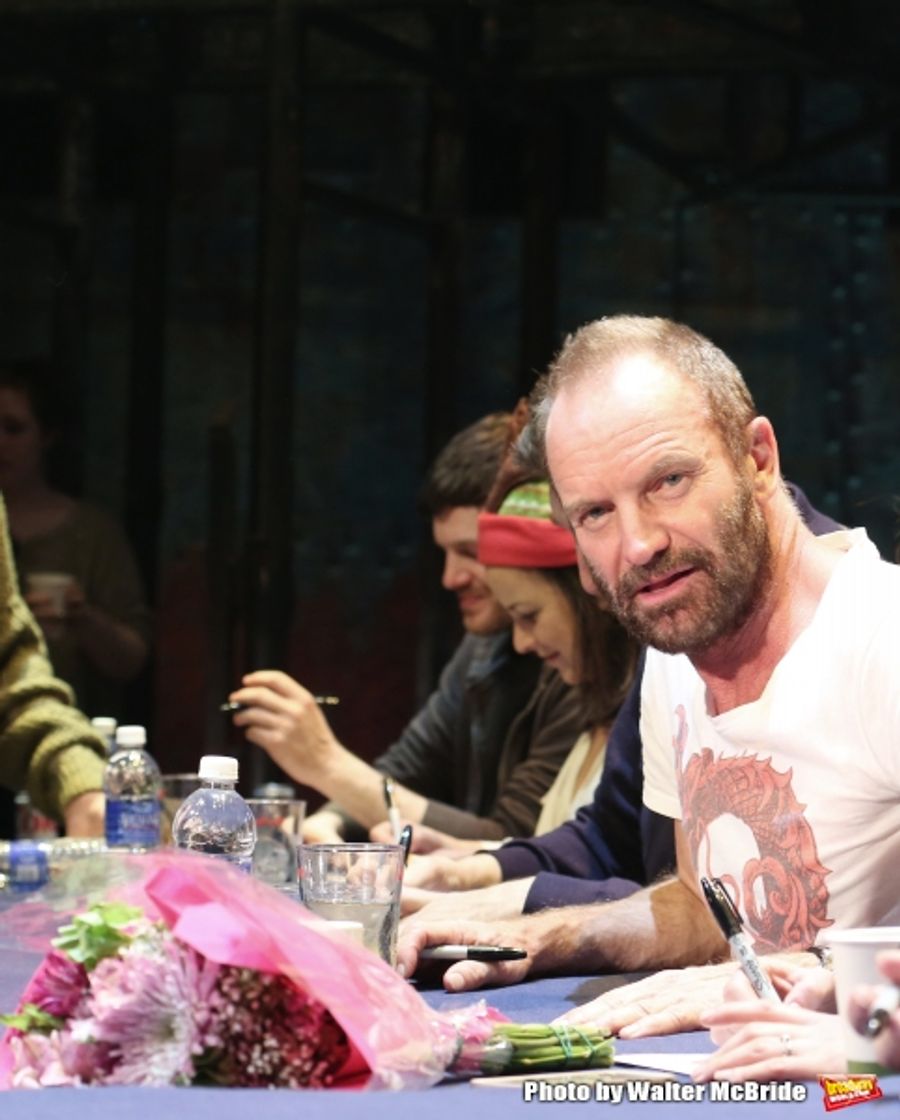 Photo Coverage: Sting and THE LAST SHIP Company Sign Cast Albums at the Neil Simon Theatre! Image