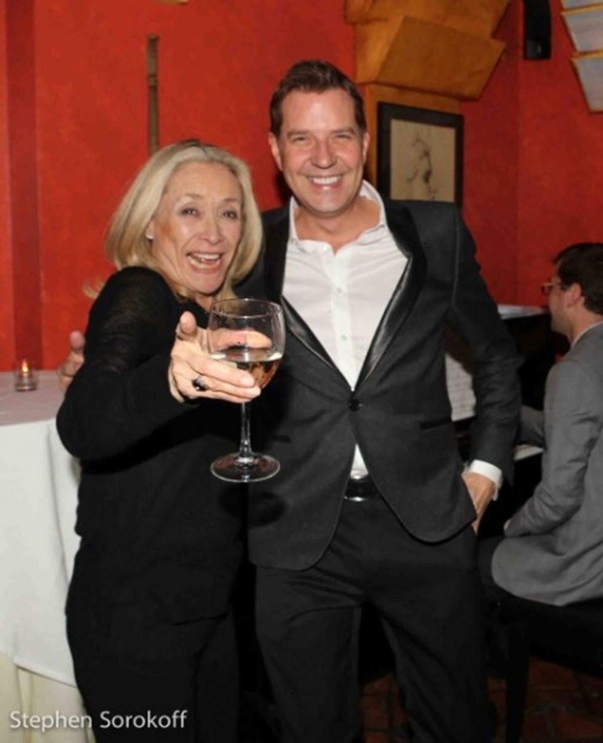 Eda Sorokoff & Stephen Reineke at Steven Reineke Conducts Sing Along at New York Pops After Party