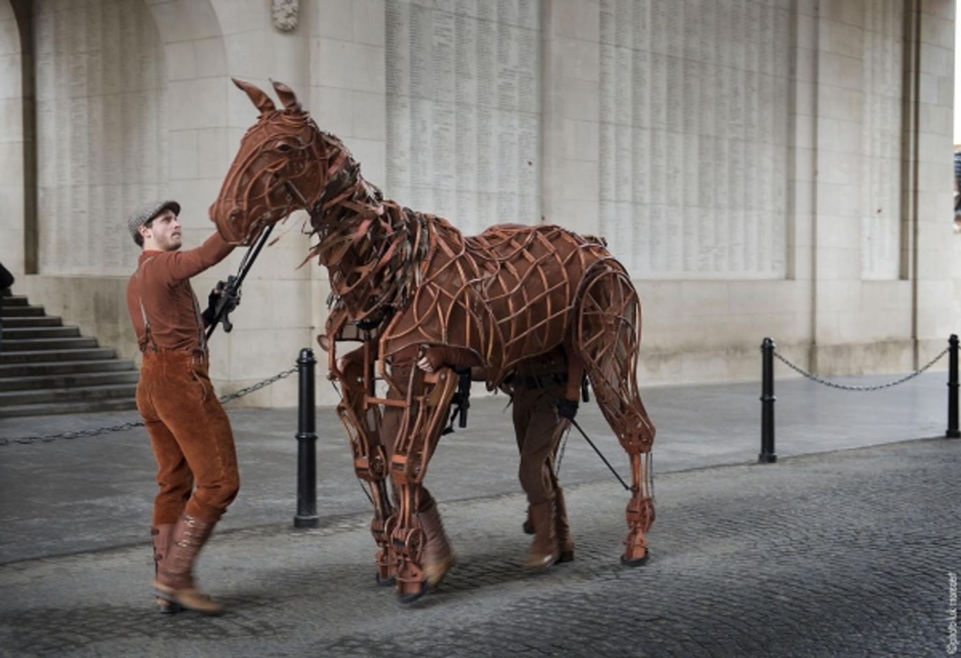 Photo Flash: WAR HORSE Author Michael Morpurgo & 'Joey' Visit Ypres  Image