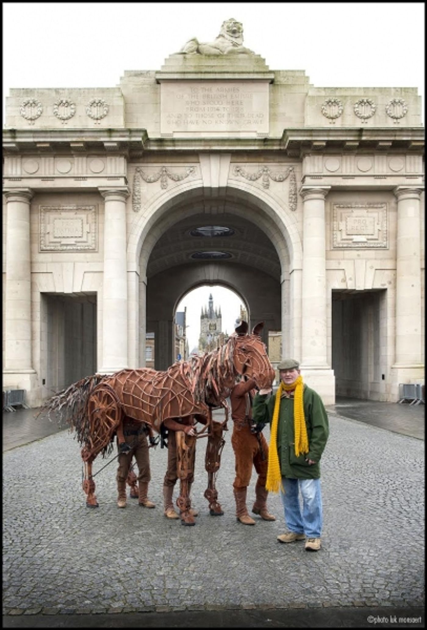 Photo Flash: WAR HORSE Author Michael Morpurgo & 'Joey' Visit Ypres  Image
