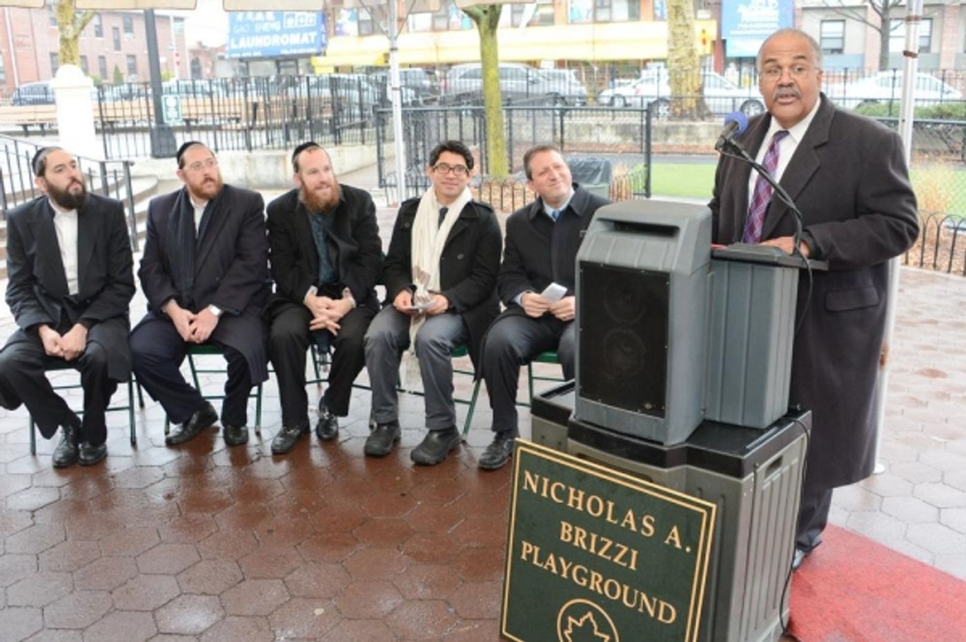 Photo Flash: NYC Parks Cuts Ribbon on Nicholas A. Brizzi Playground Reno in Borough Park Photo Flash: NYC Parks Cuts Ribbon on Nicholas A. Brizzi Playground Reno in Borough Park Image