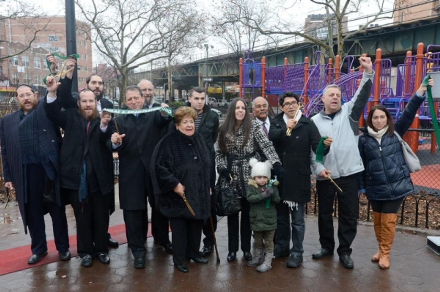 Photo Flash: NYC Parks Cuts Ribbon on Nicholas A. Brizzi Playground Reno in Borough Park Photo Flash: NYC Parks Cuts Ribbon on Nicholas A. Brizzi Playground Reno in Borough Park Image