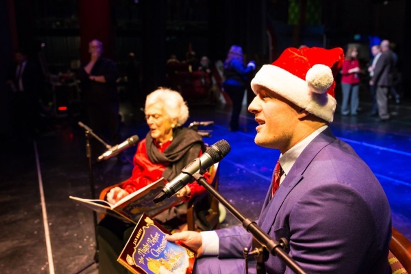 Photo Flash: JJ Watt and Barbara Bush Read 'TWAS THE NIGHT BEFORE CHRISTMAS at Radio City Christmas Spectacular  Image